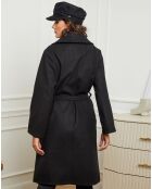 Manteau long Lauren noir