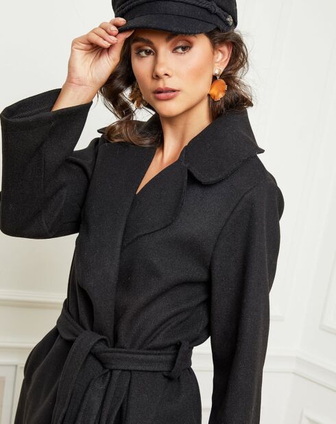 Manteau long Lauren noir