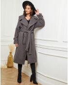 Manteau long Maissane anthracite