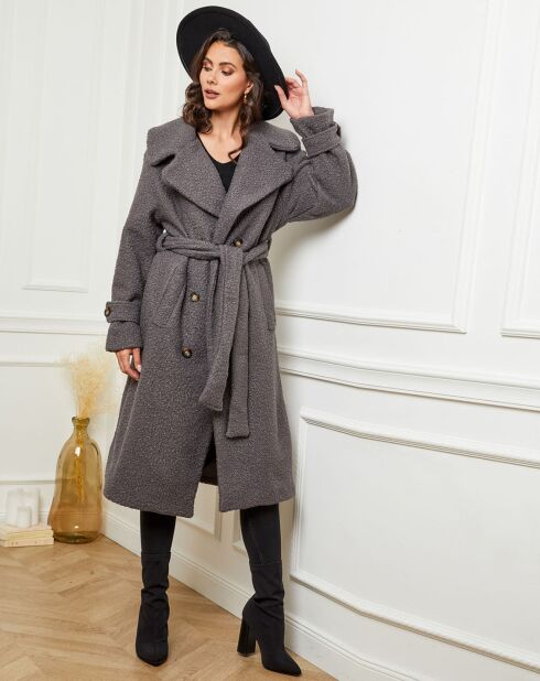 Manteau long Maissane anthracite