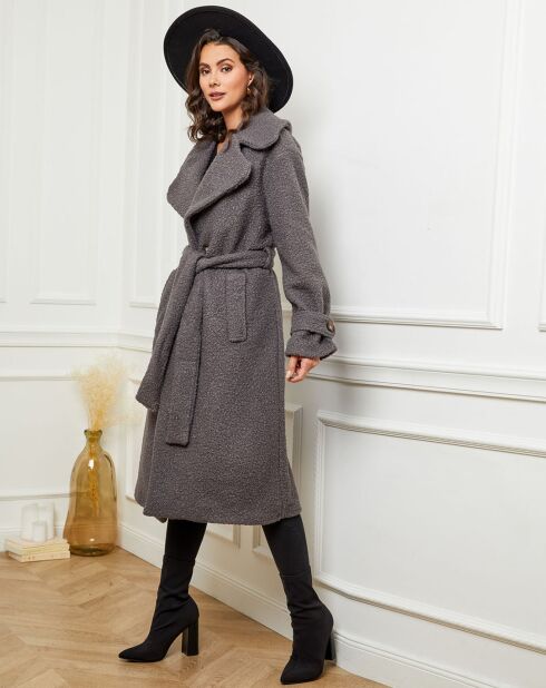 Manteau long Maissane anthracite