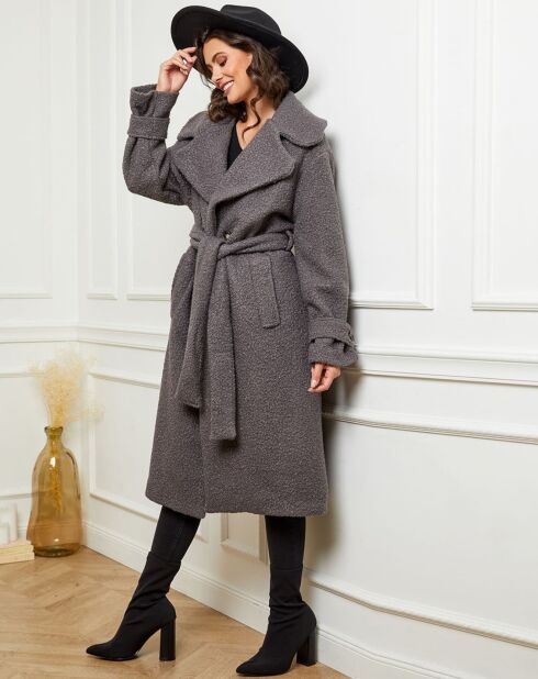 Manteau long Maissane anthracite