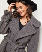 Manteau long Maissane anthracite