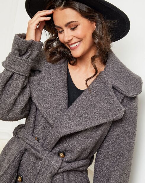 Manteau long Maissane anthracite