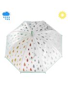 Parapluie pour enfant - Ouverture manuelle transparent/vert