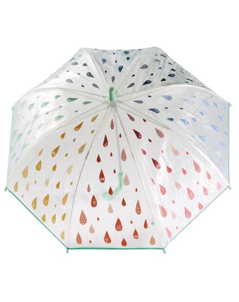 Parapluie pour enfant - Ouverture manuelle transparent/vert