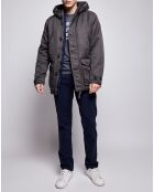 Parka Cardiff longue kaki