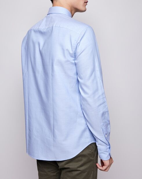 Chemise regular Oxford unie bleu clair