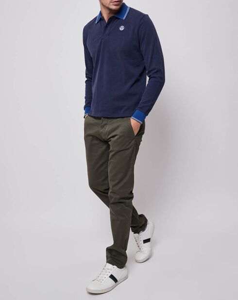 Pantalon chino slim Gabard kaki