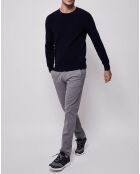 Pantalon chino slim brushed twill gris clair