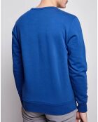 Sweat en coton brossé bleu