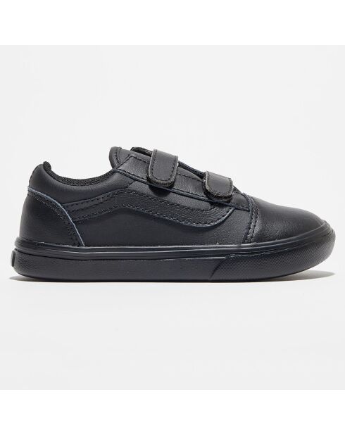 Sneakers en Cuir ComfyCush Old Skool Classic Tumble noires