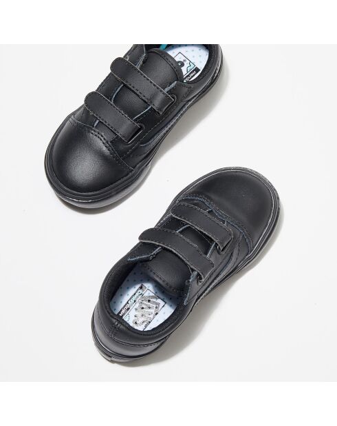 Sneakers en Cuir ComfyCush Old Skool Classic Tumble noires