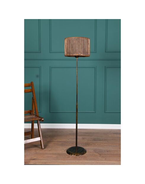 Lampadaire Prove noir/rose doré - 30x30x165 cm