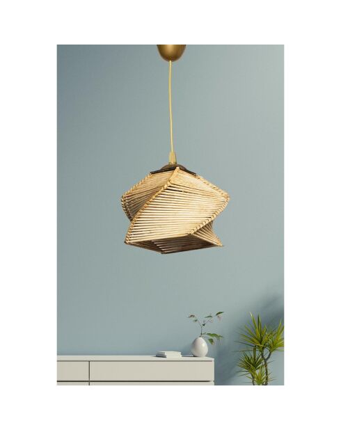 Suspension Stylo beige - 20x20x16 cm