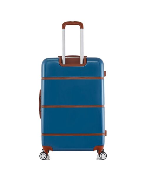 3 maletas y tocador 4 ruedas dobles Walter-C 30/55/65/75 cm azul