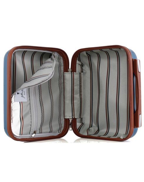 3 Valises & Vanity 4 roues doubles Walter-C 30/55/65/75 cm bleu