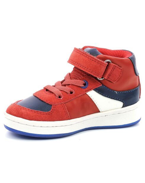 Bilbon Bb Mid rood/blauw/witte sneakers