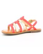 Sandales en Cuir Dixon orange/corail fluo