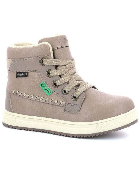 Sneakers fourrées Yepo Wpf beige métallisé