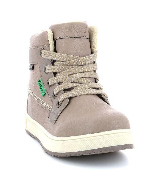 Sneakers fourrées Yepo Wpf beige métallisé