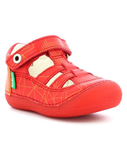 Salomés en Cuir Sushy rouge galactic
