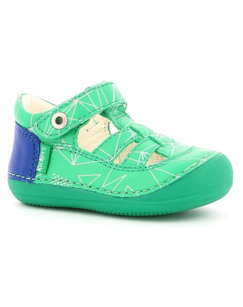 Salomés en Cuir Sushy vert galactic