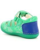 Salomés en Cuir Sushy vert galactic