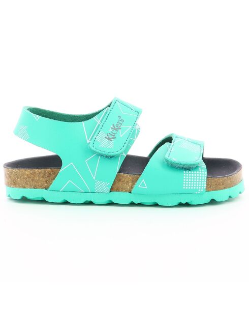 Sandales en Cuir Summerkro vertes