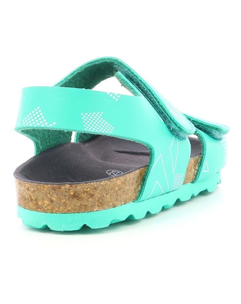 Sandales en Cuir Summerkro vertes