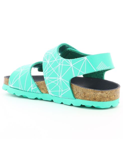 Sandales en Cuir Summerkro vertes