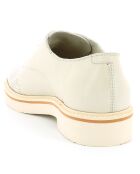 Derbies en Cuir Oxfork blanc cassé