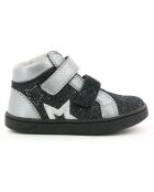 Sneakers en Cuir Lilukro noir/argenté