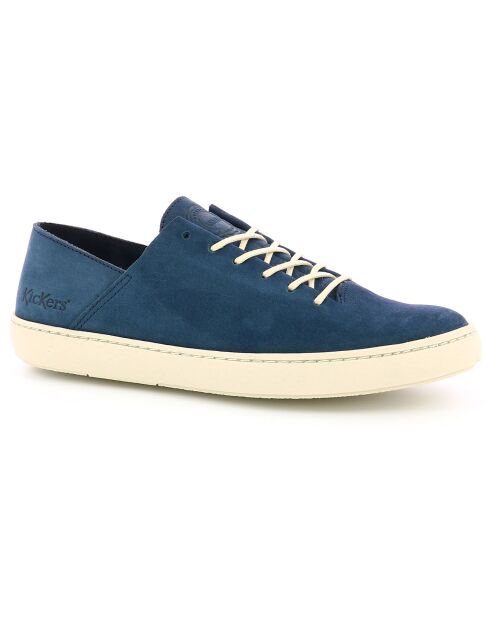 Sneakers en Velours de Cuir Rebeki marine