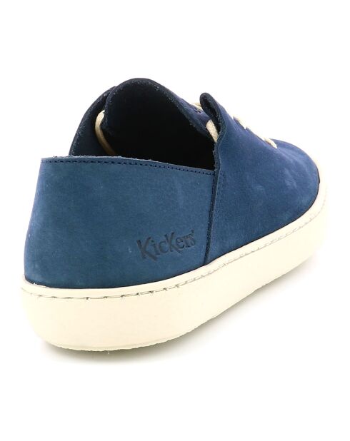 Sneakers en Velours de Cuir Rebeki marine