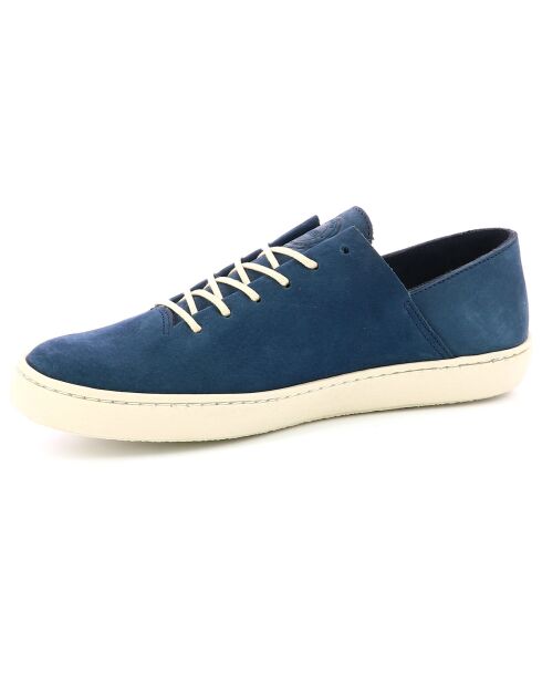 Sneakers en Velours de Cuir Rebeki marine