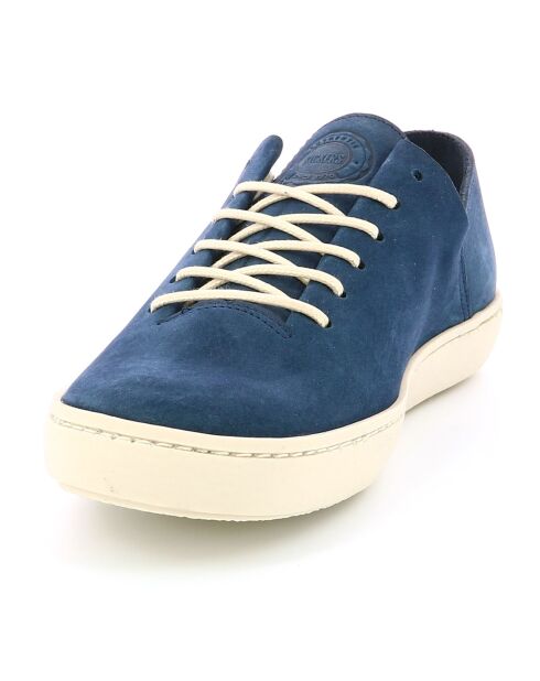 Sneakers en Velours de Cuir Rebeki marine
