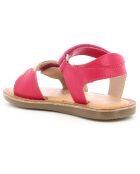 Sandales en Cuir Dyastar rose foncé
