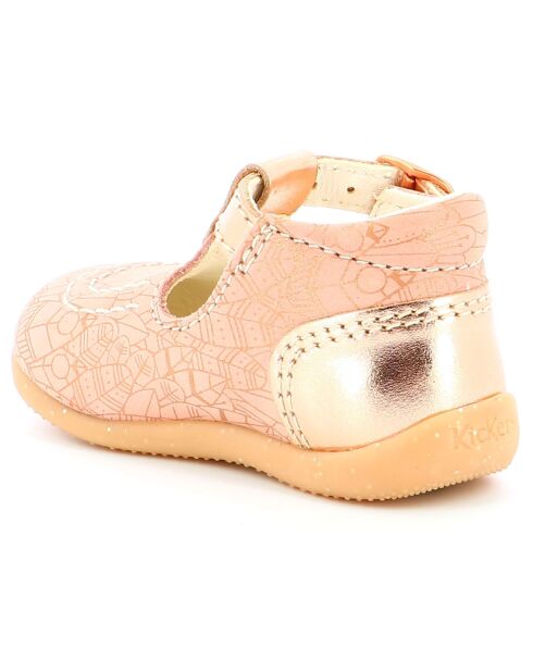 Salomés en Cuir Bonbek-2 rose ethnic