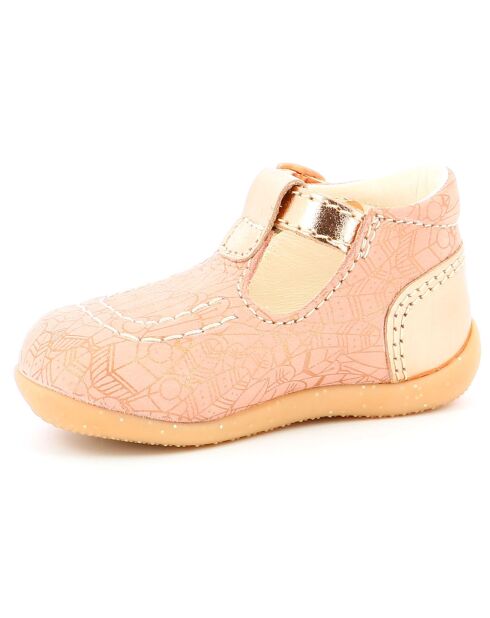 Salomés en Cuir Bonbek-2 rose ethnic