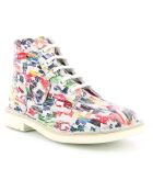 Bottillons en Cuir Kick Col multicolores