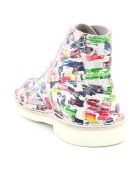 Bottillons en Cuir Kick Col multicolores