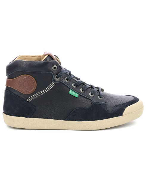 Sneakers en Cuir Trial High marine