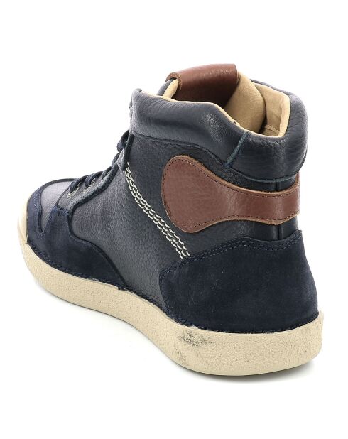 Sneakers en Cuir Trial High marine