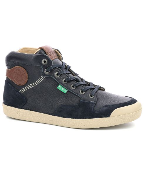 Sneakers en Cuir Trial High marine