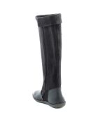 Bottes en Velours de Cuir Hohigh noires