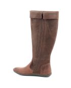 Bottes en Velours de Cuir Hohigh marron foncé