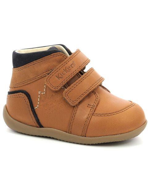 Bottillons en Cuir Bikro Mountain camel