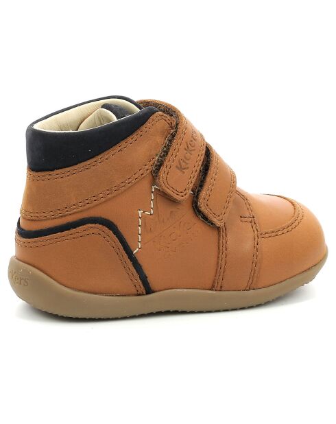 Bottillons en Cuir Bikro Mountain camel