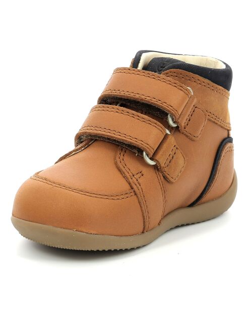 Bottillons en Cuir Bikro Mountain camel